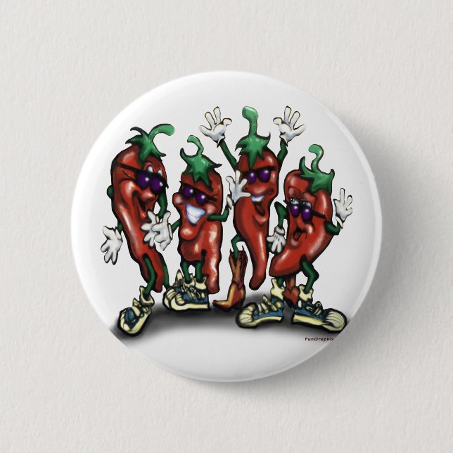 Bóton Redondo 5.08cm Pimentas (Frente)