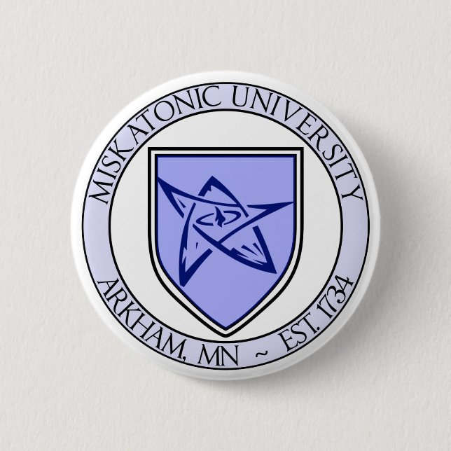 Bóton Redondo 5.08cm Pin 2" da universidade de Miskatonic (Frente)