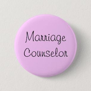 Bóton Redondo 5.08cm Pin "Conselheiro do Casamento"