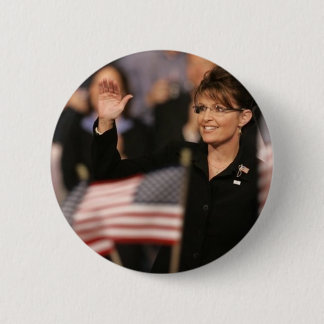 Bóton Redondo 5.08cm Pin da bandeira de Sarah Palin