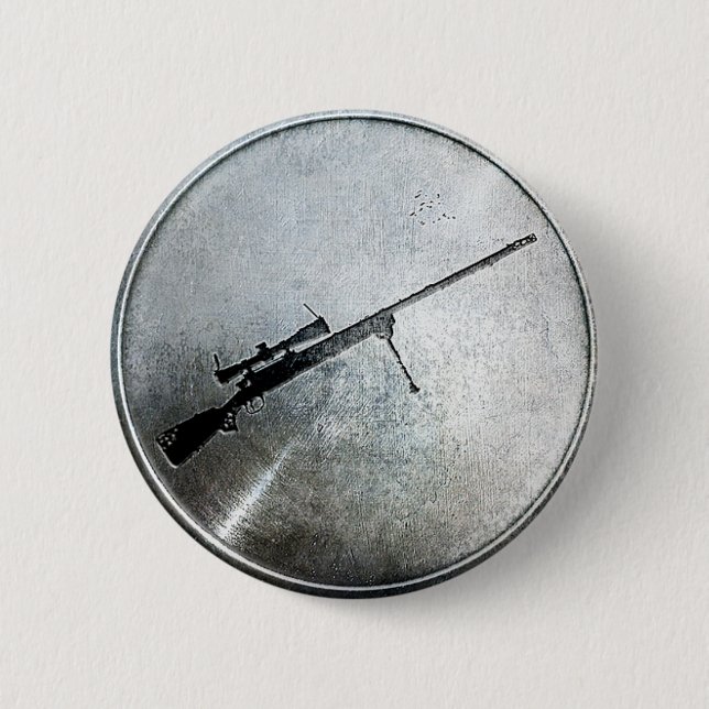 BÓTON REDONDO 5.08CM PIN DA EFICIÊNCIA DO RIFLE DE ATIRADOR FURTIVO (Frente)