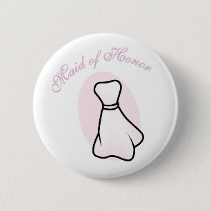 Bóton Redondo 5.08cm Pin da madrinha de casamento