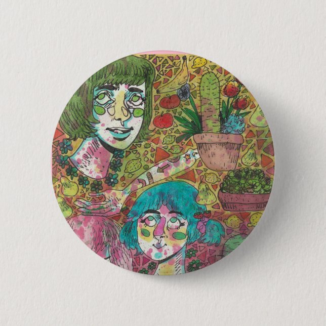 Bóton Redondo 5.08cm Pin das cabeças de fala (Frente)