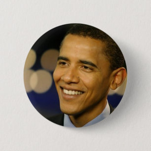 Bóton Redondo 5.08cm Pin de Barack Obama