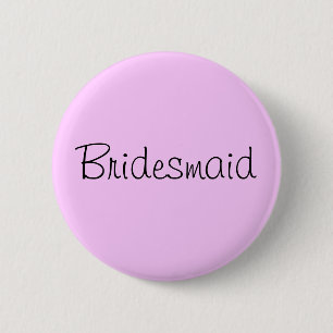 Bóton Redondo 5.08cm Pin de Bridesmaid