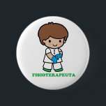 Bóton Redondo 5.08cm Pin de chico fisioterapeuta<br><div class="desc">Pin de chico fisioterapeuta</div>