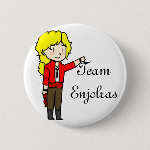 Bóton Redondo 5.08cm Pin de Enjolras da equipe