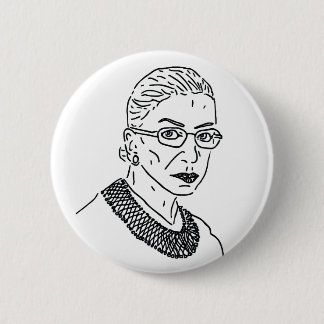 Bóton Redondo 5.08cm Pin de Ruth Bader Ginsburg RBG