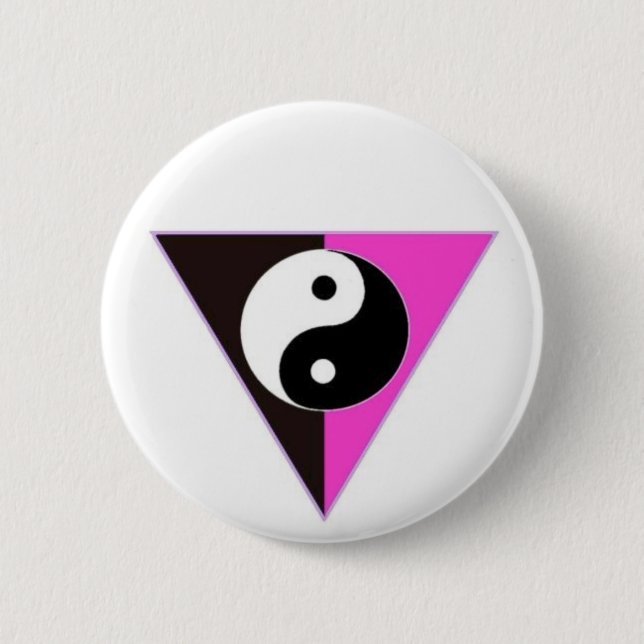 Bóton Redondo 5.08cm Pin de Yin Yang (Frente)