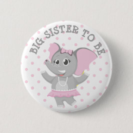 Bóton Redondo 5.08cm Pin do chá de fraldas das bolinhas do rosa do