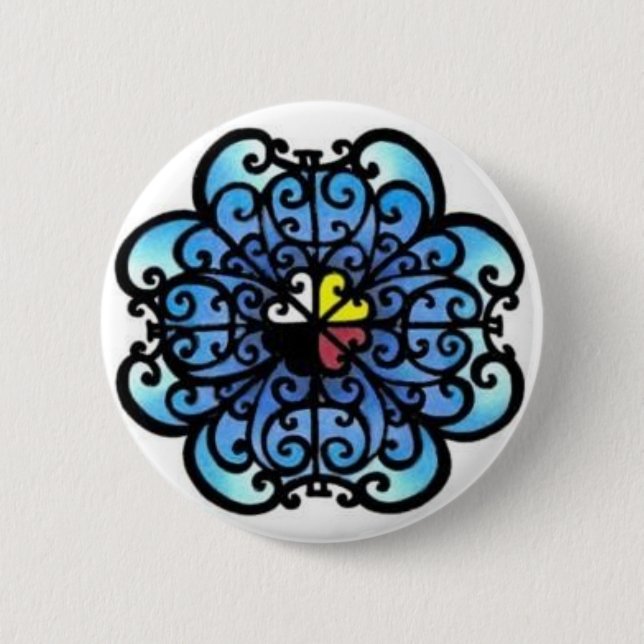 Bóton Redondo 5.08cm "Pin do oceano o mais profundo" (Frente)