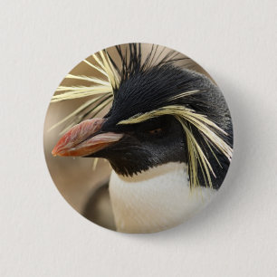 Bóton Redondo 5.08cm Pin do pinguim de Rockhopper