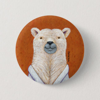 Bóton Redondo 5.08cm Pin do urso polar