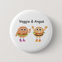 Pin do vegetariano & do Angus