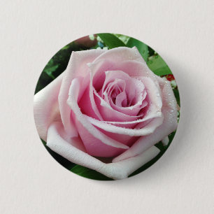Bóton Redondo 5.08cm Pin floral do botão do rosa do rosa