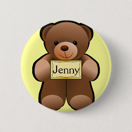 Bóton Redondo 5.08cm Pin personalizado do botão do urso de ursinho