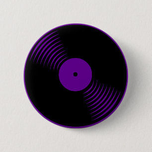 Bóton Redondo 5.08cm Pin retro do registro de vinil do vintage do tigre