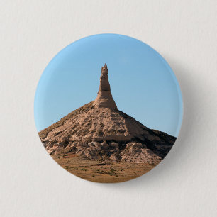 Bóton Redondo 5.08cm Pináculo da rocha da chaminé de Scottsbluff