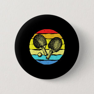 Bóton Redondo 5.08cm Ping Pong - Mesa de anéis - Anéis - Retro