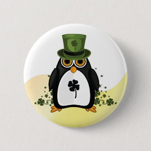 Bóton Redondo 5.08cm Pinguim de São Patrick