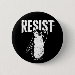Bóton Redondo 5.08cm Pinguim Engraçado Resiste Pinguins Legal