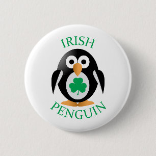 Bóton Redondo 5.08cm Pinguim irlandês