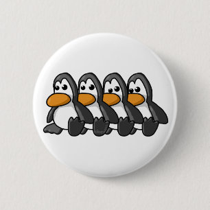 Bóton Redondo 5.08cm Pinguins