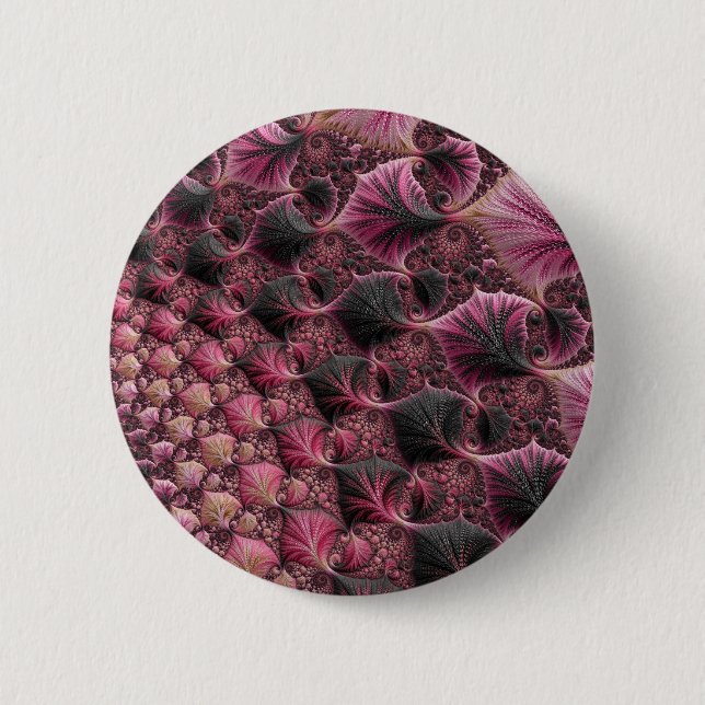 Bóton Redondo 5.08cm Pink Fractal (Frente)