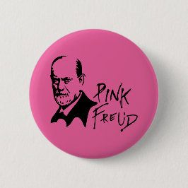 Bóton Redondo 5.08cm PINK FREUD Psychoanalysis Sound Edition