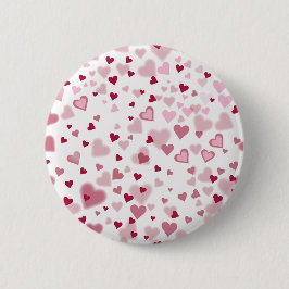 Bóton Redondo 5.08cm  Pink Lovely Hearts Pattern 