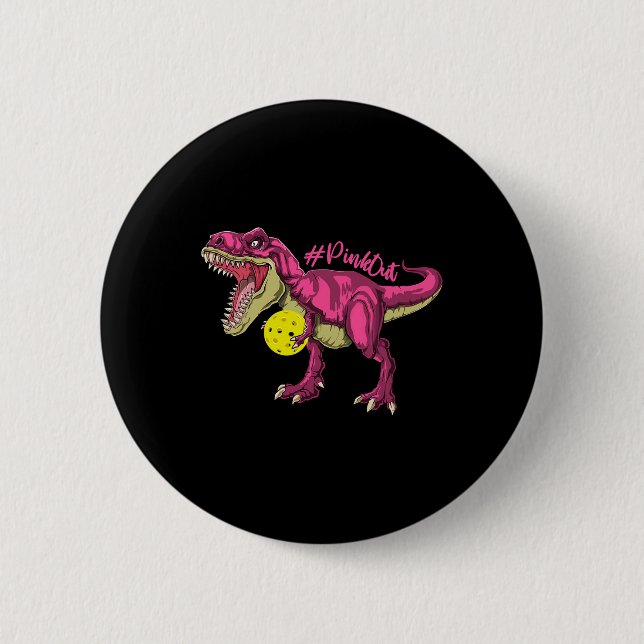 Bóton Redondo 5.08cm Pink Out T Rex E Picklebyll Byll Byll Invocam Canc (Frente)