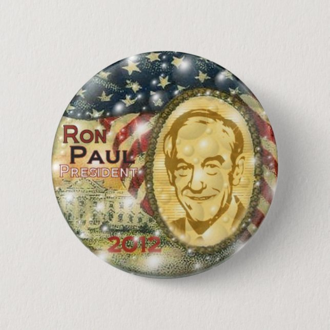 Bóton Redondo 5.08cm Pino 2012 de Ron Paul (Frente)