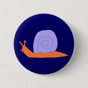 Bóton Redondo 5.08cm Pino de caracol roxo e laranja
