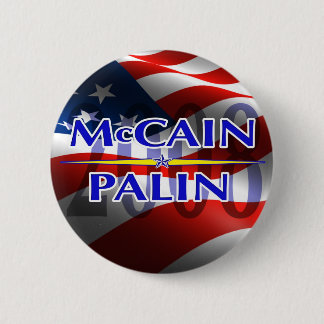 Bóton Redondo 5.08cm Pino de Mccain Palin