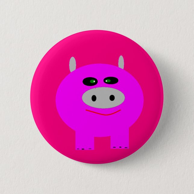 Bóton Redondo 5.08cm Pino de Piggy (Frente)