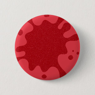 Bóton Redondo 5.08cm Pino Personalizado "Paint Splash" Vermelho-Tomate