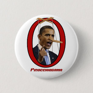 Bóton Redondo 5.08cm Pinocchiobama Button