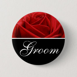 Bóton Redondo 5.08cm Pinos de Designação de Casamento de Groom