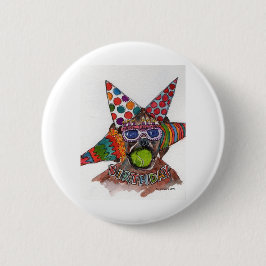 Bóton Redondo 5.08cm Pintura BD de Dennis Rodman Boxer