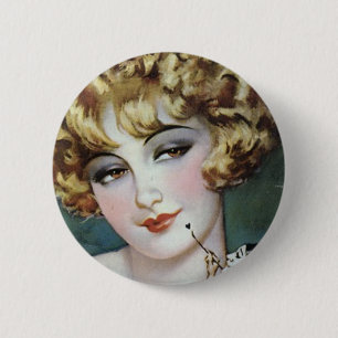 Bóton Redondo 5.08cm Pintura do Flapper