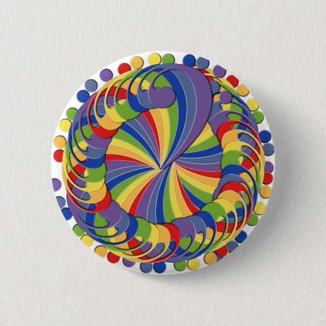 Bóton Redondo 5.08cm Pinwheel 2 do clef baixo (Frente)