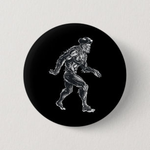 Bóton Redondo 5.08cm Pirata Bigfoot - Pé Grande Sasquatch - Spooky Para