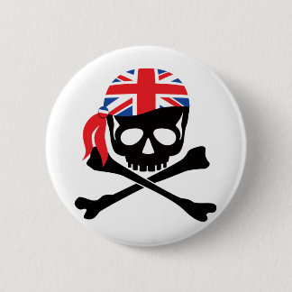 Bóton Redondo 5.08cm Pirata Britânica