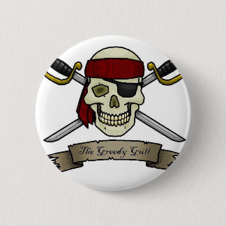 Bóton Redondo 5.08cm pirata-caveira-ossos-jolly-roger-pagina-para-color