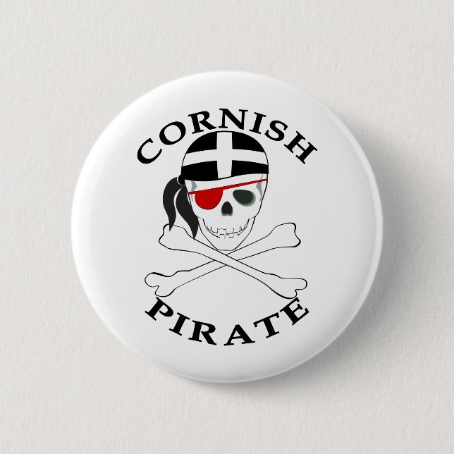 Bóton Redondo 5.08cm Pirata Cornish 1 (Frente)