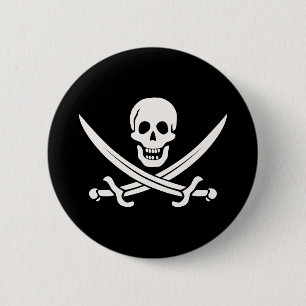 Bóton Redondo 5.08cm Pirata de Jack Rackham