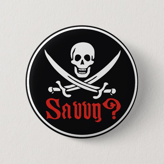 Bóton Redondo 5.08cm Pirata esclarecido (Frente)