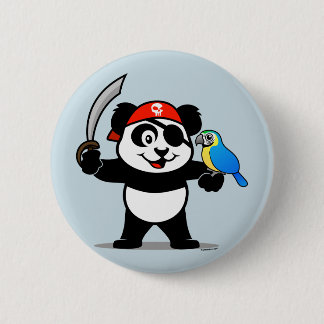 Bóton Redondo 5.08cm Pirate Panda