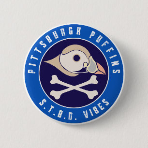 Bóton Redondo 5.08cm Pittsburgh Puffins S.T.B.D. Vibes