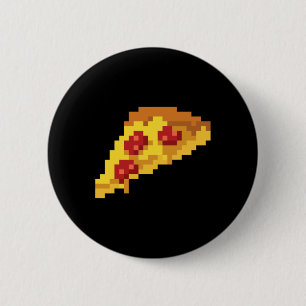 Bóton Redondo 5.08cm Pixel Pizza 80s Vídeo Game Retro Halloween C de 8 